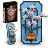 Suplanet Orchid Flower Building Set with Vase for Adults, Botanical Collection Artificial Flower Blocks Kit, 3D Flowers Wall Art Home Office Decoration or Table Display, Ideal Gift (531PCS) view 1