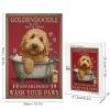 1000 PCS Wood Jigsaw Puzzles for Adults Goldendoodle Dog Co. Bath Soap Wash Your Paws Puzzles for Adults Games Educational Toys Gifts view 3