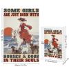 1000 PCS Wood Jigsaw Puzzles for Adults Horse Riding Girl Some Girls are Just Born with Horses Dogs in Their Souls Puzzles for Adults Games Educational Toys Gifts view 3