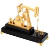 3D Electric Metal Oil Well Pump Jack Model, DIY Industrial Mechanical Model Toy Gift, Creative Desktop Ornament Decoration, Science Eductional Toy view 1