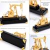 3D Electric Metal Oil Well Pump Jack Model, DIY Industrial Mechanical Model Toy Gift, Creative Desktop Ornament Decoration, Science Eductional Toy view 2
