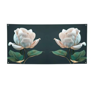 3d Flower Print Versatile Party Banner,Happy Birthday Decor,For Birthday Party Decorations And Supplies
