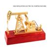 3D Electric Metal Oil Well Pump Jack Model, DIY Industrial Mechanical Model Toy Gift, Creative Desktop Ornament Decoration, Science Eductional Toy view 2