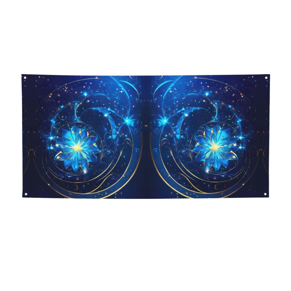Daisy Flowers Print Party Banner,Versatile Event Flags,Best For Party Decorations And Birthday Parties