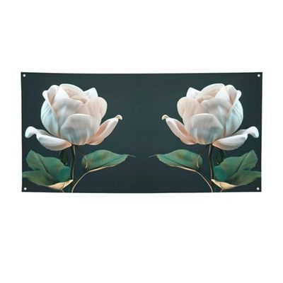 3d Flower Print Versatile Party Banner,Happy Birthday Decor,For Birthday Party Decorations And Supplies