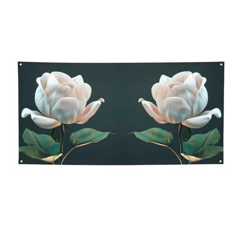 3d Flower Print Versatile Party Banner,Happy Birthday Decor,For Birthday Party Decorations And Supplies