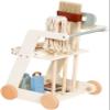 Kids Wooden Cleaning Cart Trolley Pretend Play Set Toy Cart Kids Role Play Janitor Cleaning Set Household Pretend Play Childrens Toy Gift Ages 3+ view 3