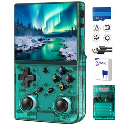 Classic Up Retro Handheld Game Console,Portable Game with 3.5 Inch IPS Screen,with 64G TF Card Pre-Installed 4353 Games Supports 5G WiFi Bluetooth HDMI and TV Output 35XXPRO