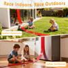 Portable DIY 16ft Flexible Race Track with Roll-Up Storage Compatible with 1/64 Diecast Cars Ages 3+Includes 6 Racing Cars Christmas Decorations for Kids view 3