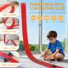 Portable DIY 16ft Flexible Race Track with Roll-Up Storage Compatible with 1/64 Diecast Cars Ages 3+Includes 6 Racing Cars Christmas Decorations for Kids view 4