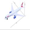 Daron British Airways A350 Single Plane Die-Cast Metal Collectible Airplane Toy with Plastic Parts, Authentic British Airways Livery, for Ages 3+ view 2