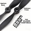 5PCS 2-Blade Black Propeller Set 6x4E 9x6E 8x6E 12x6E 14x7E with 8mm Hub RC Airplane Drone Props for High-Speed Performance (5 PCS 5x5E) view 2
