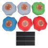 CHICIRIS ABS Music Light Up Stepping Stones 6 Pack, Non Slip Design Sound Light Effects, Indoor Outdoor Balance Training, for Kids Family School Education Balance Coordination Cognitive view 1