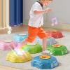 CHICIRIS ABS Music Light Up Stepping Stones 6 Pack, Non Slip Design Sound Light Effects, Indoor Outdoor Balance Training, for Kids Family School Education Balance Coordination Cognitive view 2