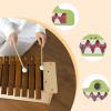 Simhoa Rainmaker Educational Rattle Shaker Sensory Toy Musical Instrument Beaded Rain Shaker Musical Toy Boys Girls Age 18M +, Crocodiled view 3