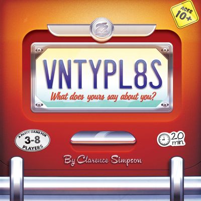 25th Century Games VNTYPL8S aka Vanity Plates Ages 10+ | 2-8 Players | Create Your Own License Plates | Creative Guessing & Deduction Game for Friends, Families & Game Night Fun