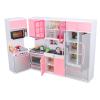 Cryfokt Home Kids Play Kitchen Toy, Multifunctional Plastic Simulation Kitchen Playset for Children, Durable Toys for Holidays view 2