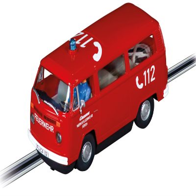 Carrera 27837 VW Bus T2b Fire Brigade 1:32 Scale Evolution Analog Slot Car Racing Vehicle