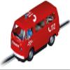 Carrera 27837 VW Bus T2b Fire Brigade 1:32 Scale Evolution Analog Slot Car Racing Vehicle view 1