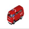 Carrera 27837 VW Bus T2b Fire Brigade 1:32 Scale Evolution Analog Slot Car Racing Vehicle view 2