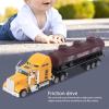 SASKATE Oil Tanker Truck Pull Back Vehicle Model, Semi Truck Fuel Trailer, Open Doors No Batteries Needed with Smooth Rubber Wheels for Boys Kids Gift view 4