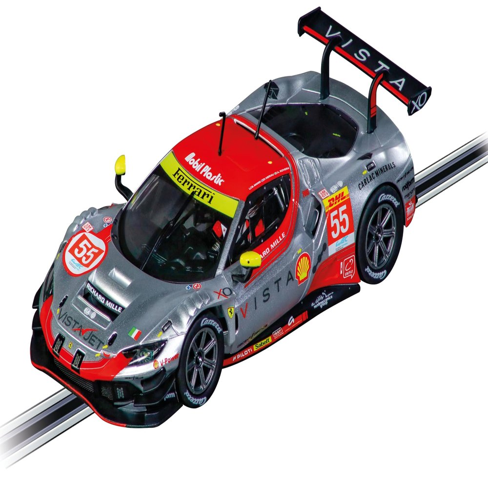Carrera 32056 Ferrari 296 GT3 Vista AF Corse, No.55 FIA WEC 2024 1:32 Scale Digital 132 Slot Car Racetrack Vehicle