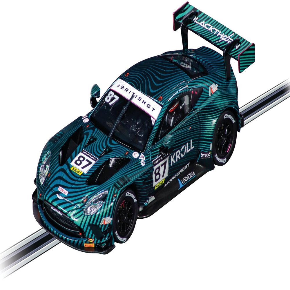 Carrera 32069 Aston Martin Vantage AMR GT3 Evo Blackthorn AMR, No.87 British GT 2024 1:32 Scale Digital 132 Slot Car Racetrack Vehicle