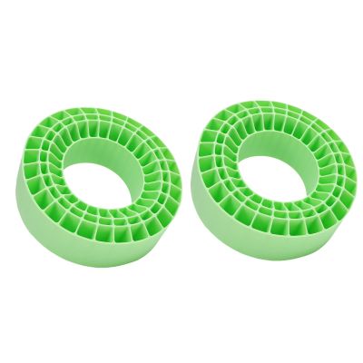 Fabater RC Tire Insert, Double Layer Hollow Water Resist 2.2 Inch Tire Insert, Silicone Tires with Lightweight High Elasticity Material for 1 10 Scale RC Crawler Cars (Green)