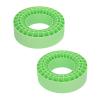 Fabater RC Tire Insert, Double Layer Hollow Water Resist 2.2 Inch Tire Insert, Silicone Tires with Lightweight High Elasticity Material for 1 10 Scale RC Crawler Cars (Green) view 2