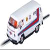 Carrera 32084 VW Bus T2b Martini Racing 1:32 Scale Digital 132 Slot Car Racetrack Vehicle view 1
