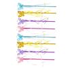 LALADEFIEE 8pcs Butterfly Fairy Wands Lightweight Handheld Enchantment Sticks with Comfortable Texture Vibrant Colors for Birthday Parties and Dress-up Fun view 1