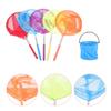 LALADEFIEE Telescopic Butterfly and Catching Net with Bucket Extendable Stainless Steel Outdoor Fishing and Gathering Tool for Adults -Slip Handle Nets view 2