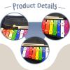 Bffcnl Rainbow Xylophone 15 Note Sturdy Christmas Gift Multi Colored Musical Toy view 2