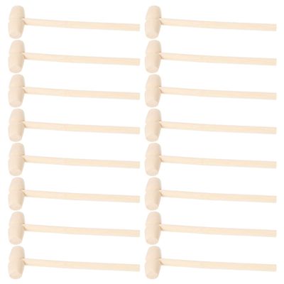 HEANUJJ 50pcs Mini Wooden Hammer for Sturdy Antidrop Educational Pounding for Group Activities Enhances Hand-Eye Coordination and Fine Motor Skills Safe Creative for Classroom and Home Use