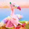 Cuddle Barn Dancing Flamingo Plush Toy - Sunset Susie | Dances and Flaps Rainbow Wings to Song Tutti Frutti | Musical Tropical Bird Stuffed Animal with Motion | Funny for Kids and Adults - 14" view 3
