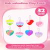 32-Packs Bulk Valentines Day Gifts for Kids  Valentines Day Pop Fidget Toys for School Classroom Exchange Party Favor Supplies view 3