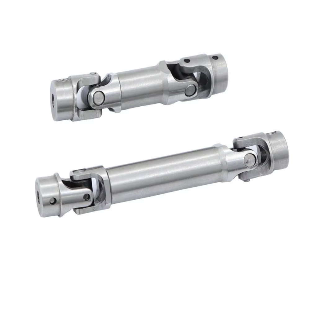 rc car DriveShafts Compatible with Trax for TRX4M 1/18 RC Crawler Car Upgrade Modification Parts Accessories 2pcs Metal CVD Driveshaft 9751(Silver)