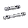 rc car DriveShafts Compatible with Trax for TRX4M 1/18 RC Crawler Car Upgrade Modification Parts Accessories 2pcs Metal CVD Driveshaft 9751(Silver) view 1