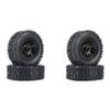 RC Tires Tyres Wheels Compatible with WPL C14 C24 B14 B24 B36 for MN D90 MN99S RC Car Upgrade Parts 4Pcs Metal Beadlock Wheel Hub Rim and Rubber Tire Set view 2