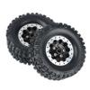 RC Tires Tyres Wheels Compatible with WPL C14 C24 B14 B24 B36 for MN D90 MN99S RC Car Upgrade Parts 4Pcs Metal Beadlock Wheel Hub Rim and Rubber Tire Set view 3