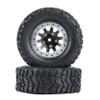 RC Tires Tyres Wheels Compatible with WPL C14 C24 B14 B24 B36 for MN D90 MN99S RC Car Upgrade Parts 4Pcs Metal Beadlock Wheel Hub Rim and Rubber Tire Set view 4