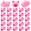 25PCS Mini Pink Squeaky Pigs, Floating Squeaky Bath Props for Shower Birthday Party Favors, Tiny Cute Rubber Pigs for Party Decorations, Prizes Supplies view 1