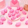 25PCS Mini Pink Squeaky Pigs, Floating Squeaky Bath Props for Shower Birthday Party Favors, Tiny Cute Rubber Pigs for Party Decorations, Prizes Supplies view 4