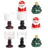 8 Pcs Miniature Santa Claus & Goblet Figurines  1:12 Scale DIY Desktop Ornaments for Dollhouses, Fairy Gardens, Christmas Decorations, Pretend House Scenes, Stress Relief & Handmade Craft Projects view 1