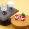 8 Pcs Miniature Santa Claus & Goblet Figurines  1:12 Scale DIY Desktop Ornaments for Dollhouses, Fairy Gardens, Christmas Decorations, Pretend House Scenes, Stress Relief & Handmade Craft Projects view 2
