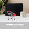 Healeved 2Pcs Mini Shopping Cart Toys for Kids Role Play Small Trolley Basket for Desktop Decor and Sundries Storage Plastic Model 4.72 x 4.52 x 3.34 inches (Silver) view 3