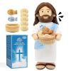 Yelakey 14" Jesus Plush Talking Doll,Jesus Stuffed Doll Plushie Speaks Bible Verses Story Bible Songs Religious Gift for Kids Easter Christmas view 1