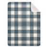 WELLDAY Retro Blue Checkered Baby Blanket, Ultra Soft Cozy Infant Toddler Newborn Baby Blankets for Crib Stroller, 30''x40'' Unisex view 1