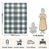WELLDAY Retro Blue Checkered Baby Blanket, Ultra Soft Cozy Infant Toddler Newborn Baby Blankets for Crib Stroller, 30''x40'' Unisex view 3