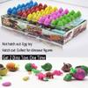 60pcs Hatching Dinosaur Eggs, Grow in Water Dino Eggs with Toys Inside Birthday Gifts Goodie Bag Stuffers, Hatching Growing Dino Dragon Hunting Game Easter Basket Stuffers Birthday Easter Gifts view 4